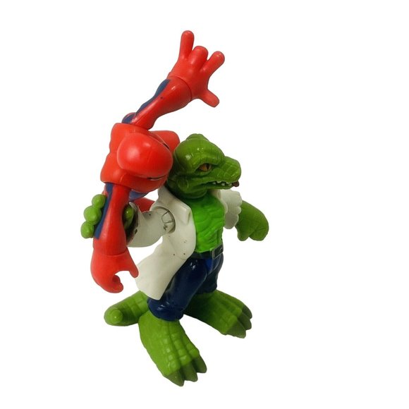 Marvel Super Hero Adventures Spider-Man Vs Lizard Action Figure Hasbro Toys - Picture 4 of 10